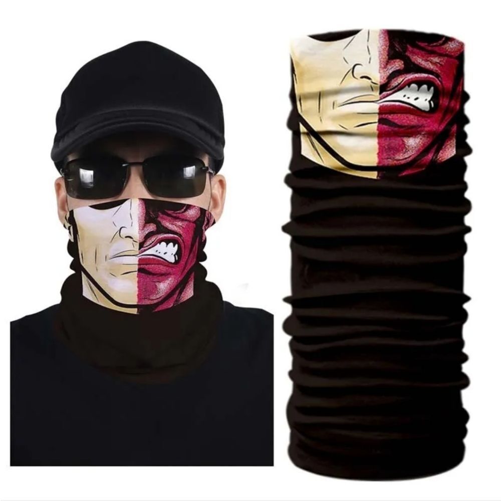 Bandana Neck Gaiter Skull Face Mask Bandanas Tube Breathable Rave Face Scarf US